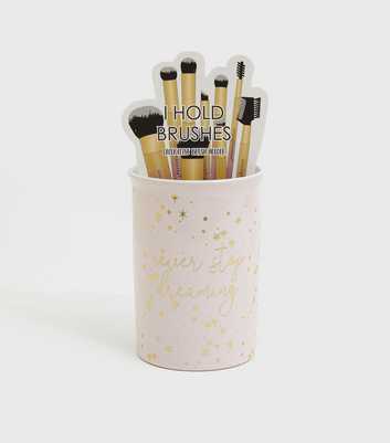 Simple Pleasures Pink Star Makeup Brush Holder