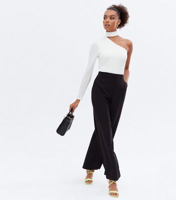high neck off shoulder top