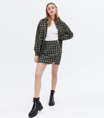 tweed plaid shacket