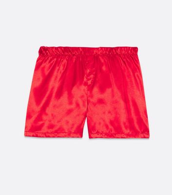 Red deals satin boxers