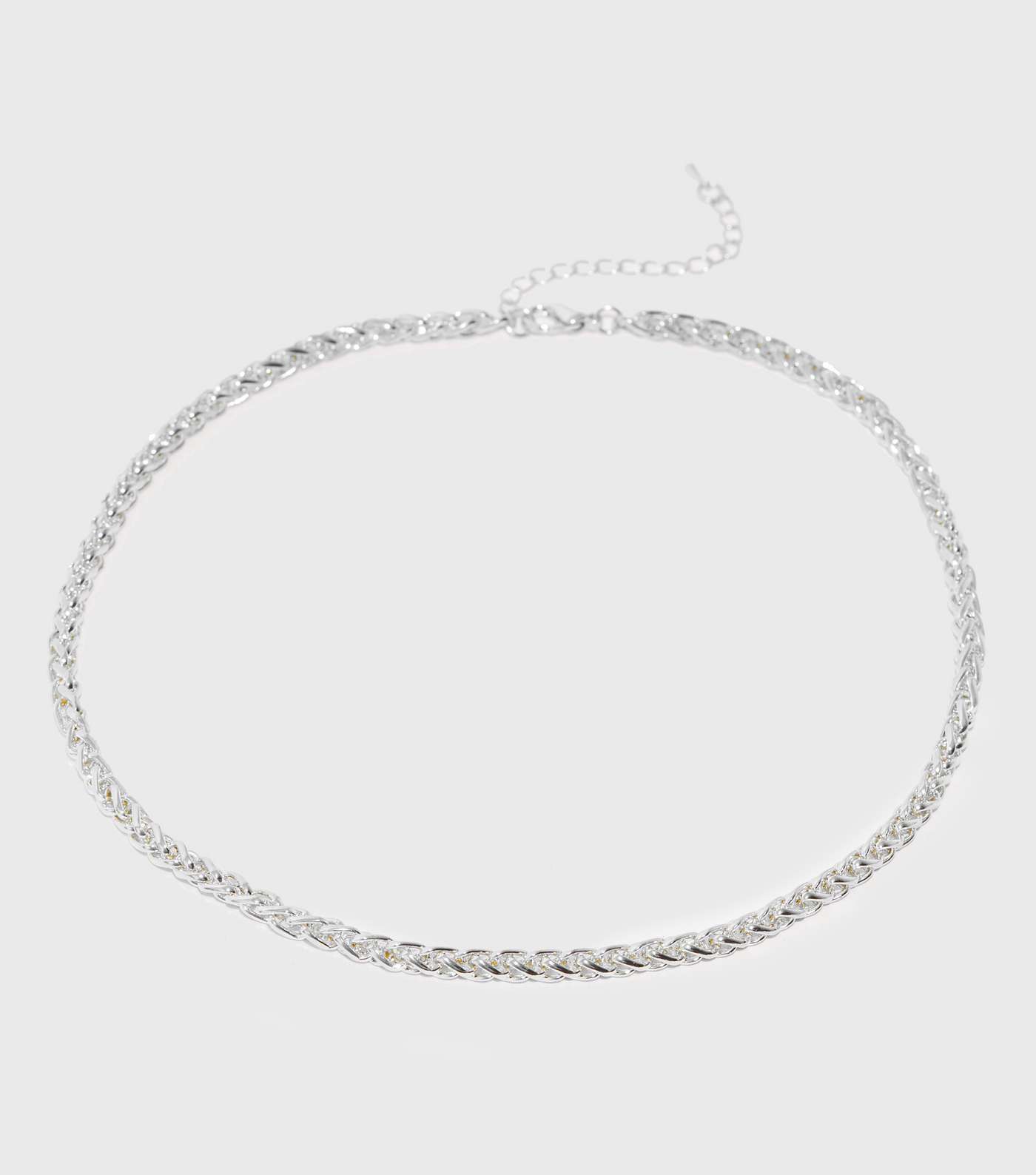 Silver Skinny Chain Necklace Image 3