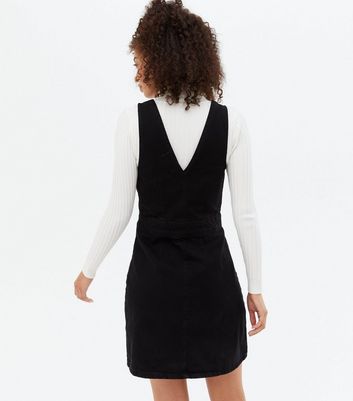 Black pinafore dress tall best sale