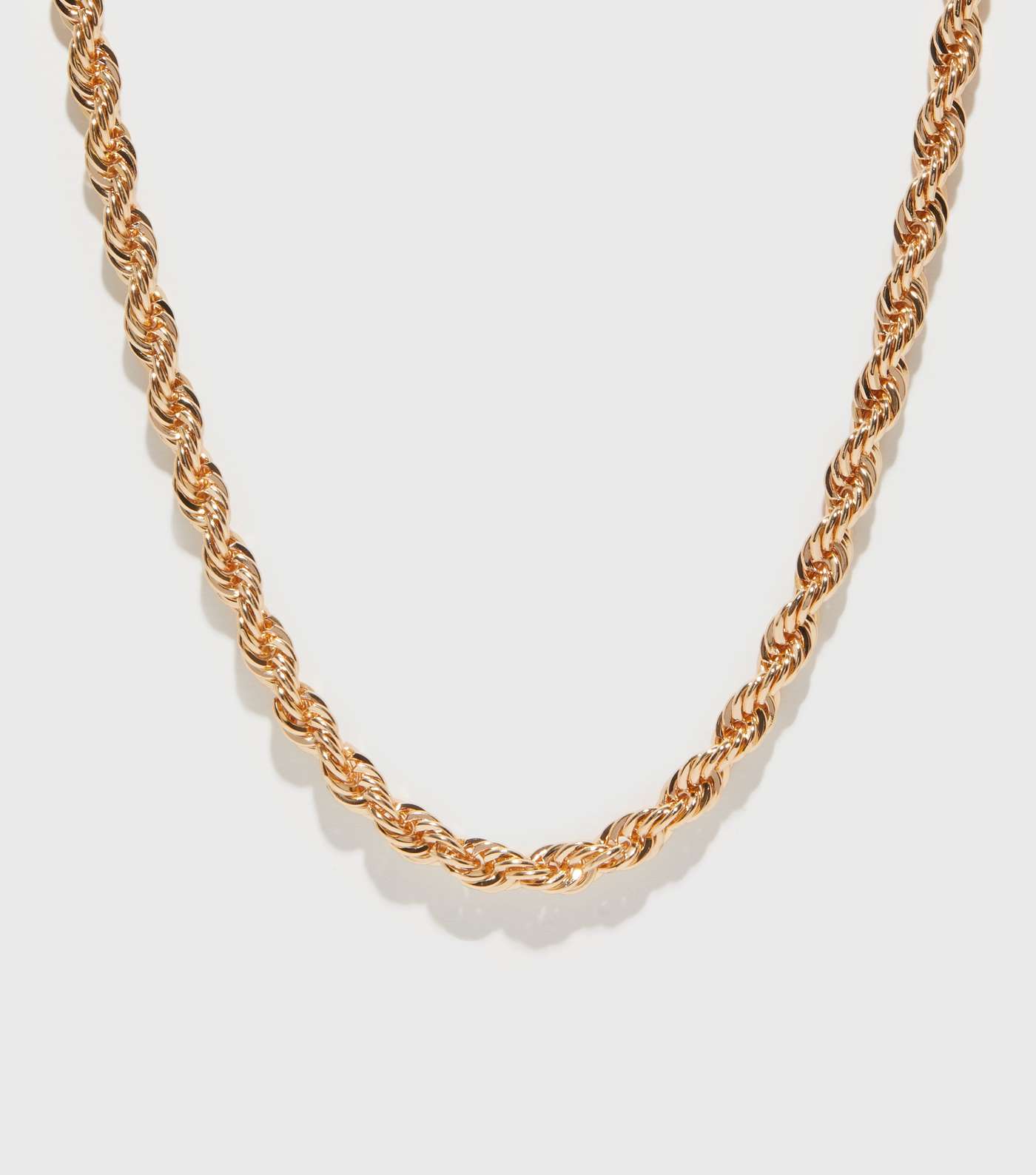Gold Twisted Chunky Chain Necklace