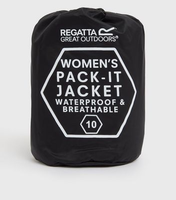 Regatta Black Waterproof Hooded 