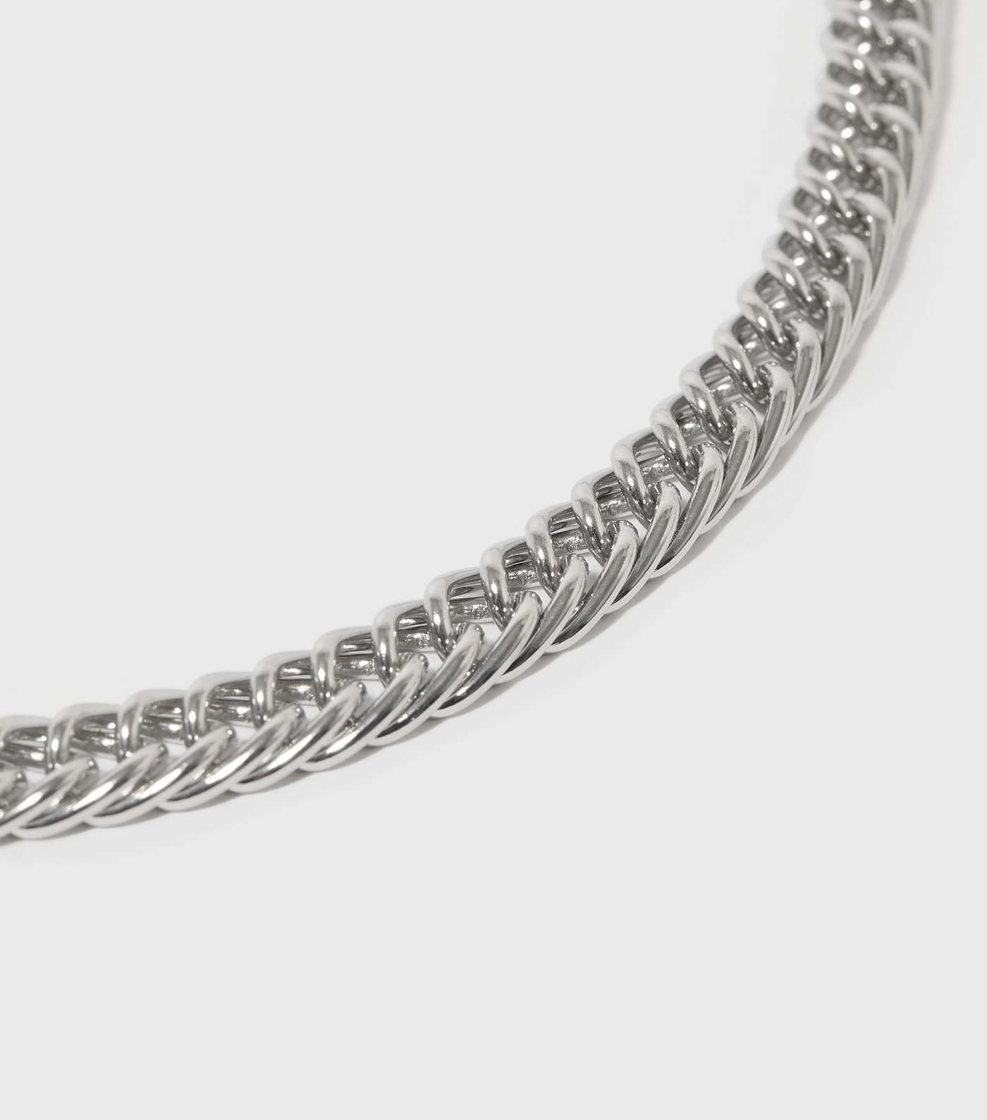 Silver Link Chain Necklace Image 2