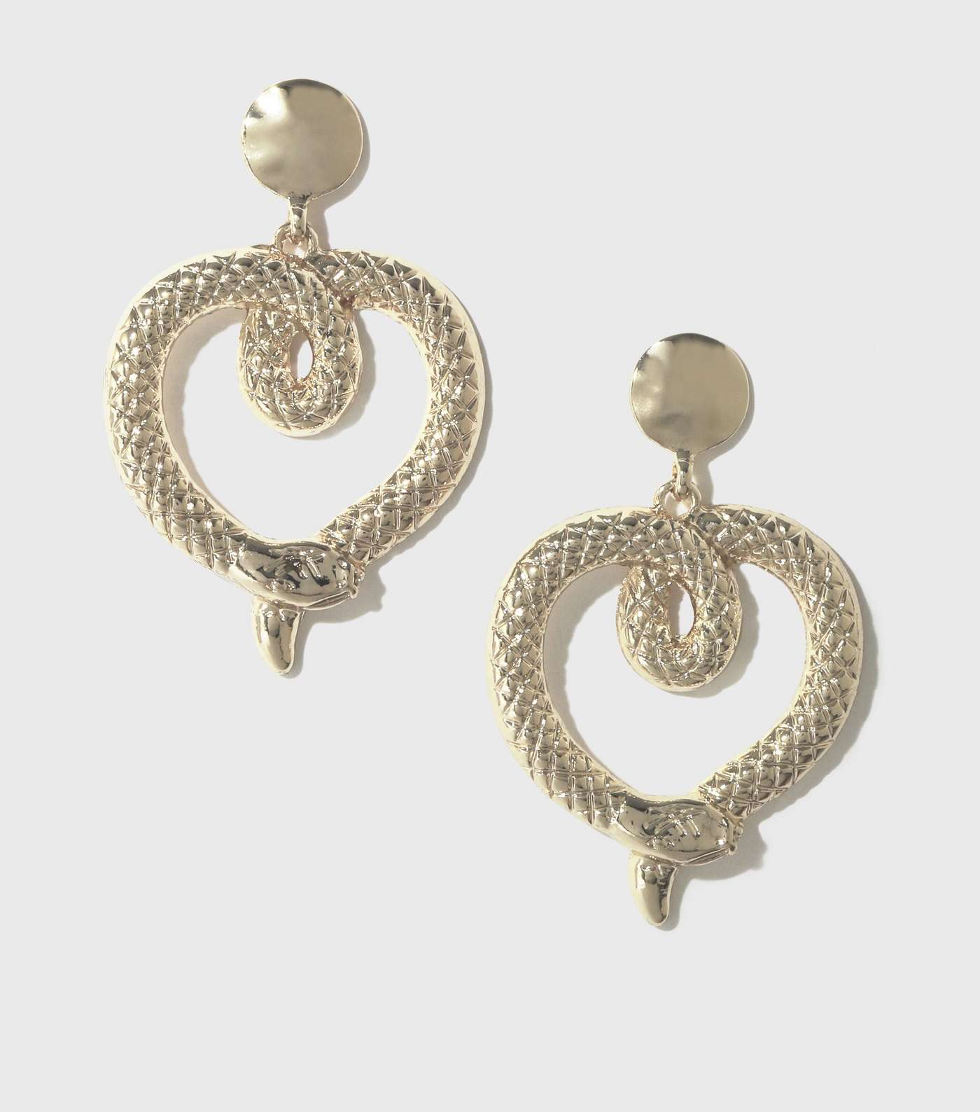 Gold Snake Doorknocker Earrings Image 2