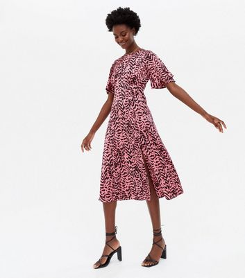 Pink black dresses new look sale