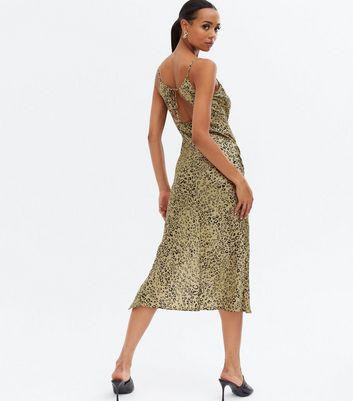 leopard print slip dress topshop