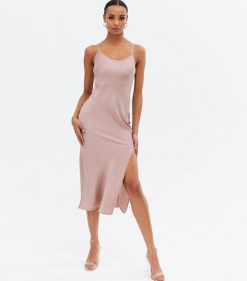 Satin look dress Outlet