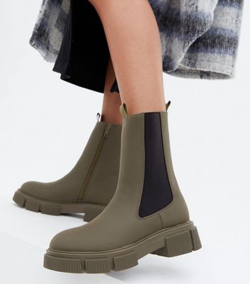 ladies khaki ankle boots