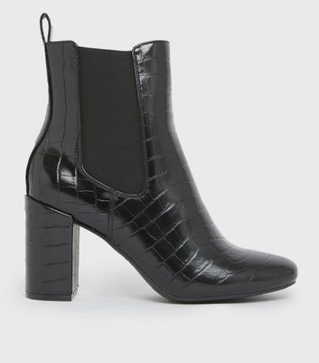 LUNAR SHOES Kelsey Black Heeled Ankle Boots – Obsessions