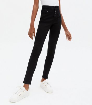 4 Button High Waist Yazmin Skinny Jeans 