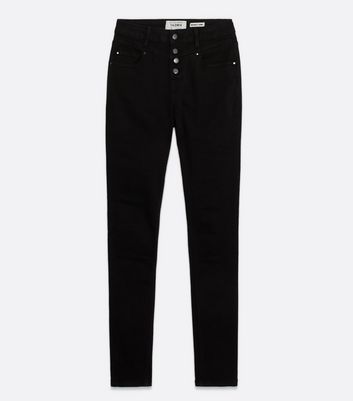 Four button best sale high waisted jeans