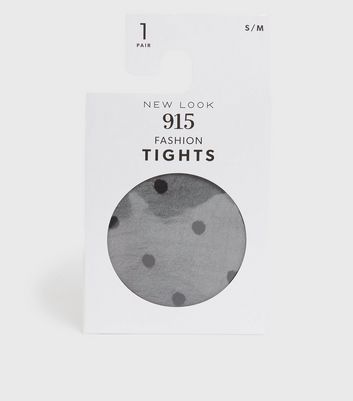 Girls Black Large Spot Tights | New Look