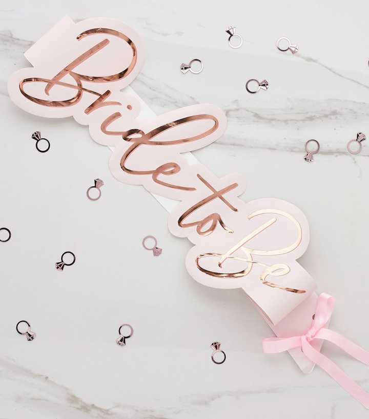 Hootyballoo Rose Gold Bride To Be Sash