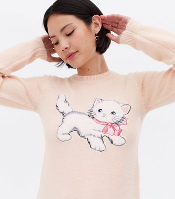 pink cat jumper