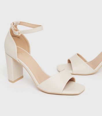 Off white best sale heel shoes