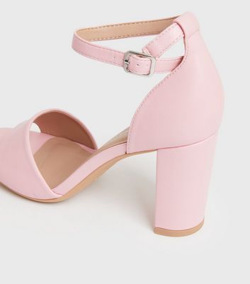 Womens pink clearance block heels