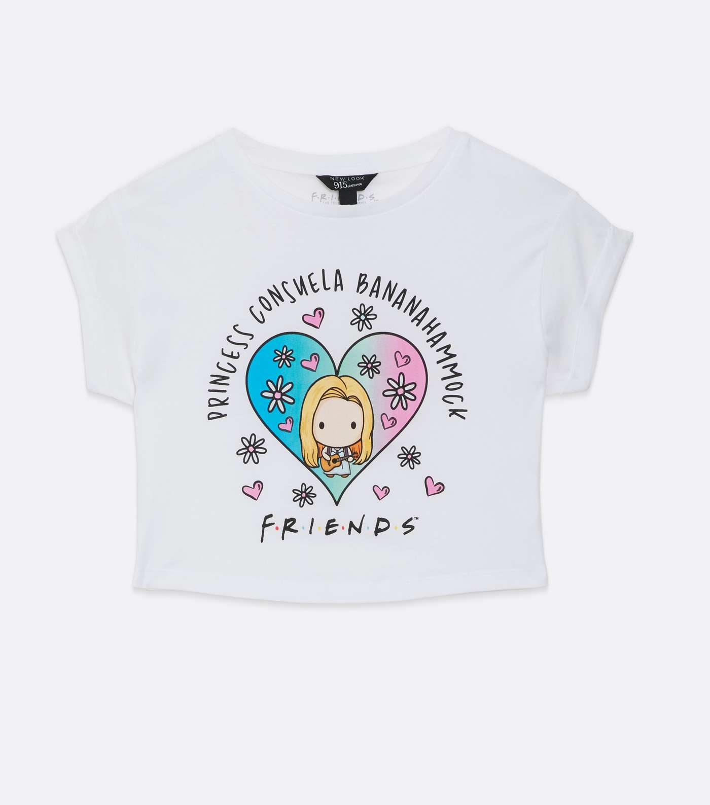 Girls White Logo Friends Princess Consuela T-Shirt Image 5