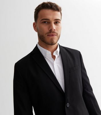 Long black clearance suit jacket mens