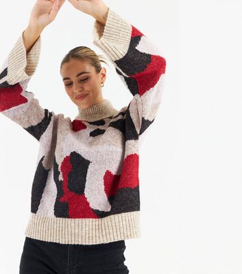 abstract knit jumper