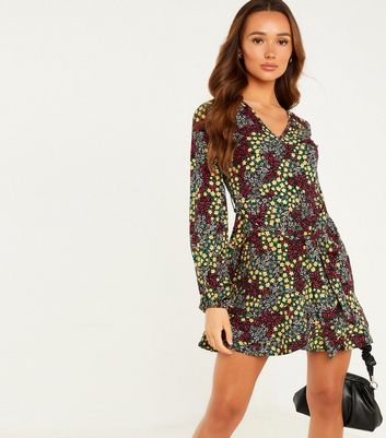 New look floral sales skater dress