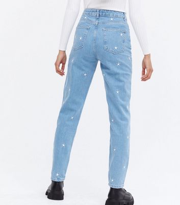 Blue Star Embroidered High Waist Tori 