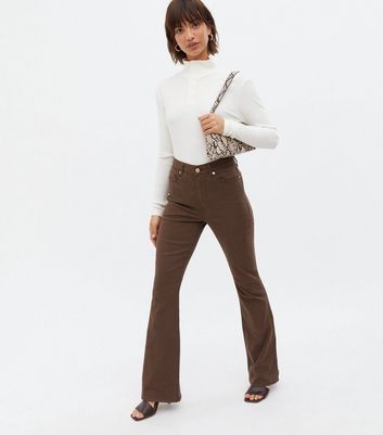 Dark Brown High Waist Flared Brooke 