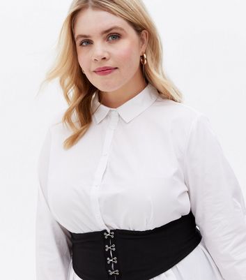 White belted hot sale blouse