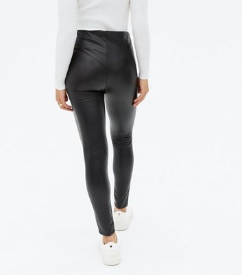 new look faux leather leggings
