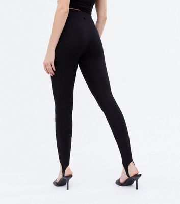 Black Stirrup Leggings | New Look