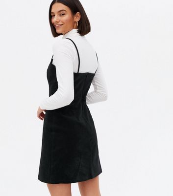 black womens pinafore