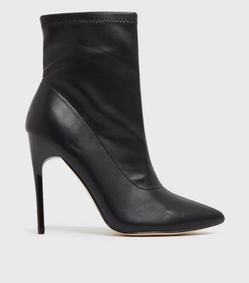 black sock boots stiletto