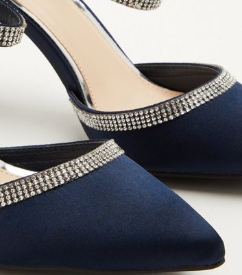 Navy and store silver shoes