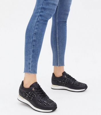 Click to view product details and reviews for Black Check Bouclé Trainers New Look Vegan. Click to view product details and reviews for Black Check Bouclé Trainers New Look Vegan.