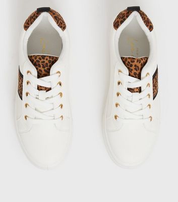 new look leopard trainers