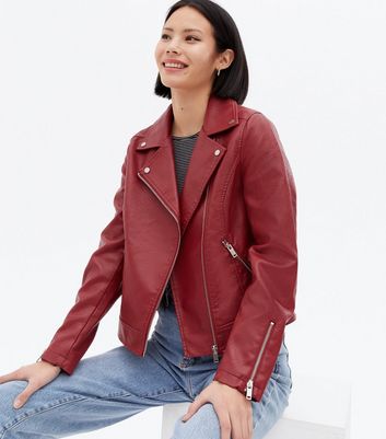 dark red suede jacket