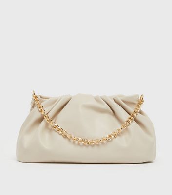 New look nude online clutch bag