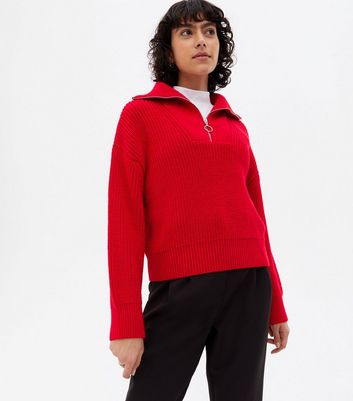 zip collar jumper womens