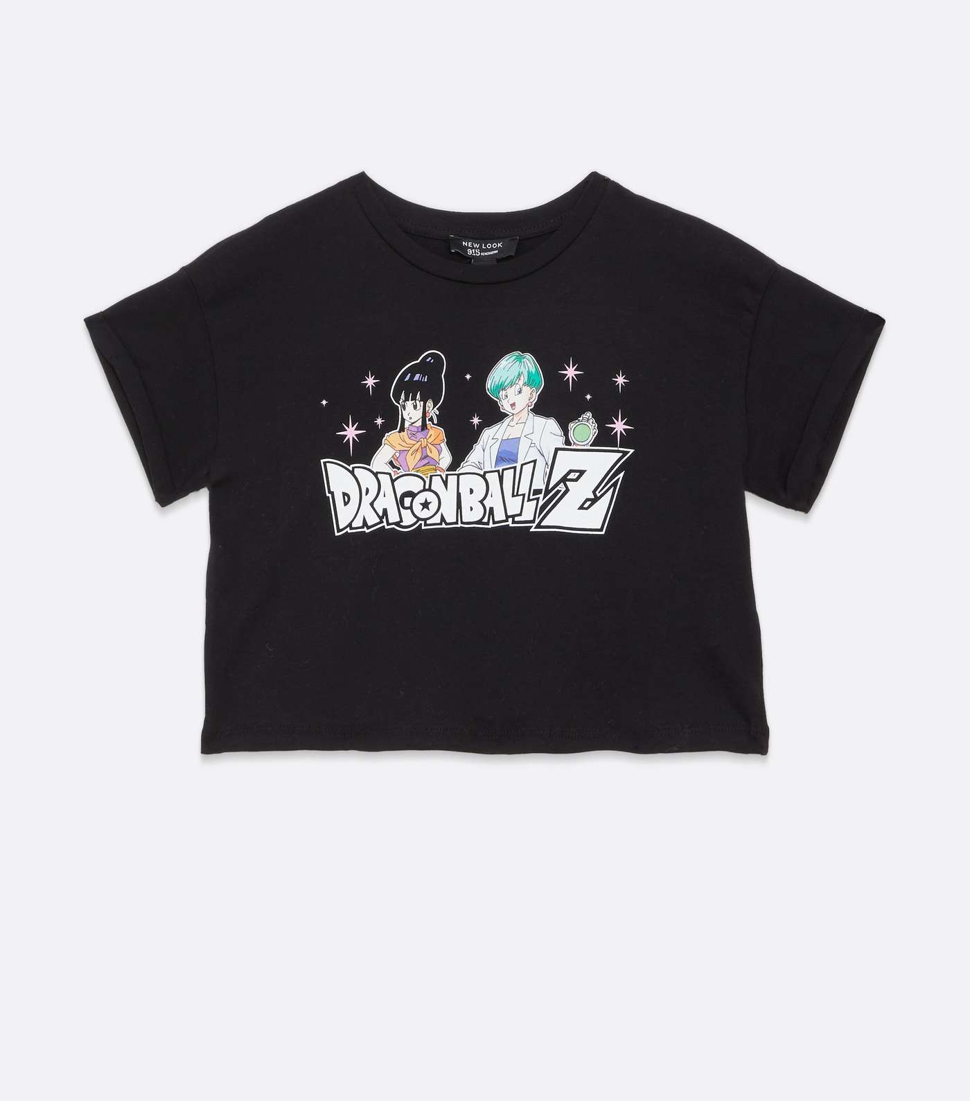 Girls Black Dragon Ball Z Logo T-Shirt Image 5