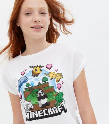 Minecraft t 2025 shirt for girls