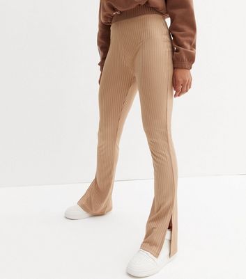 VENBER Pants for women dressy Ribbed Knit Split Hem Pants Color  Black  Size  M Buy Online at Best Price in UAE  Amazonae