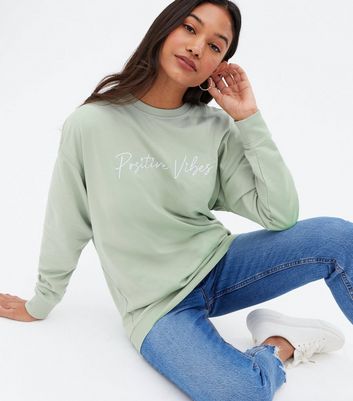 Light Green Positive Vibes Logo 