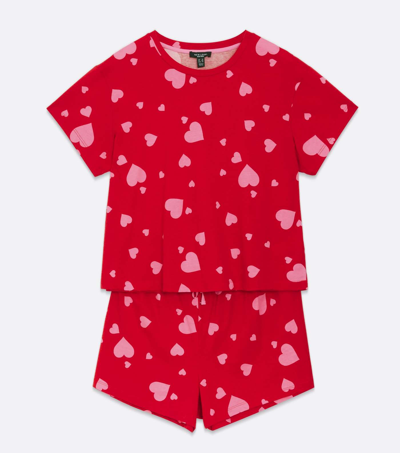 Curves Red Heart Soft Touch Matching Family Pyjama Set Image 5
