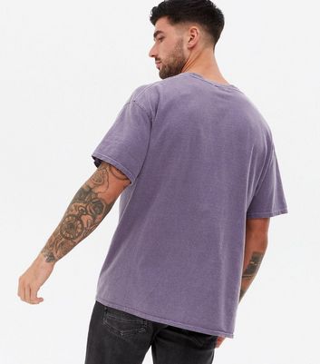Herrenmode Bekleidung für Herren Lilac Overdyed Good Energy Logo T-Shirt Herrenmode Bekleidung für Herren Lilac Overdyed Good Energy Logo T-Shirt