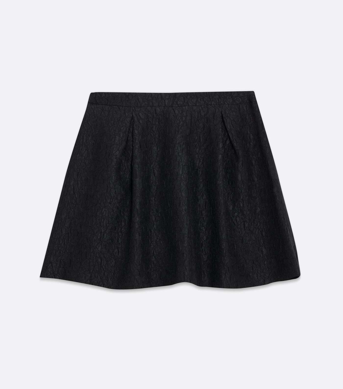 Black Jacquard Mini Flippy Skirt Image 5