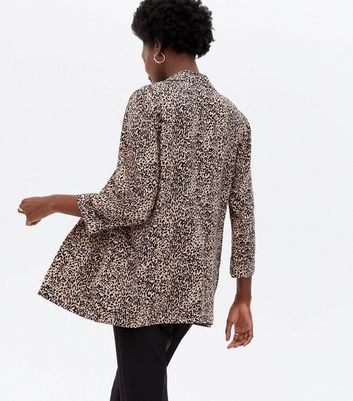 new look leopard blazer