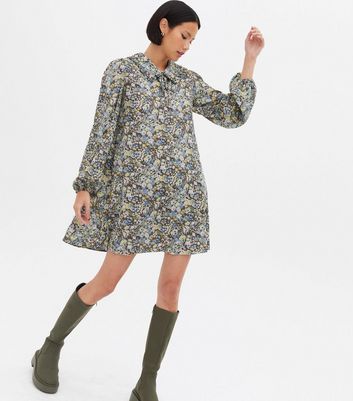 collared swing dress