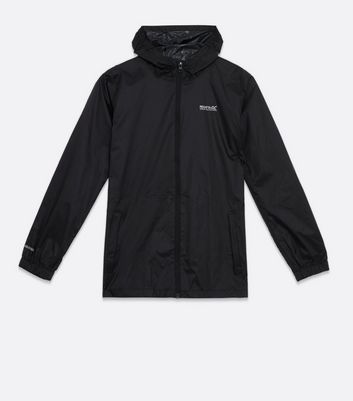 black long waterproof coat