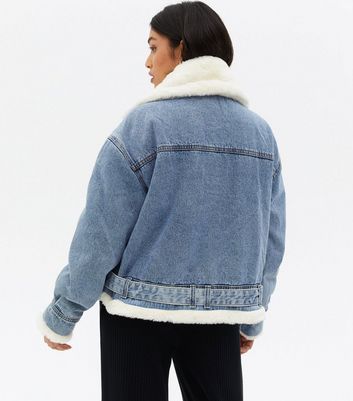 denim jacket with fur inside